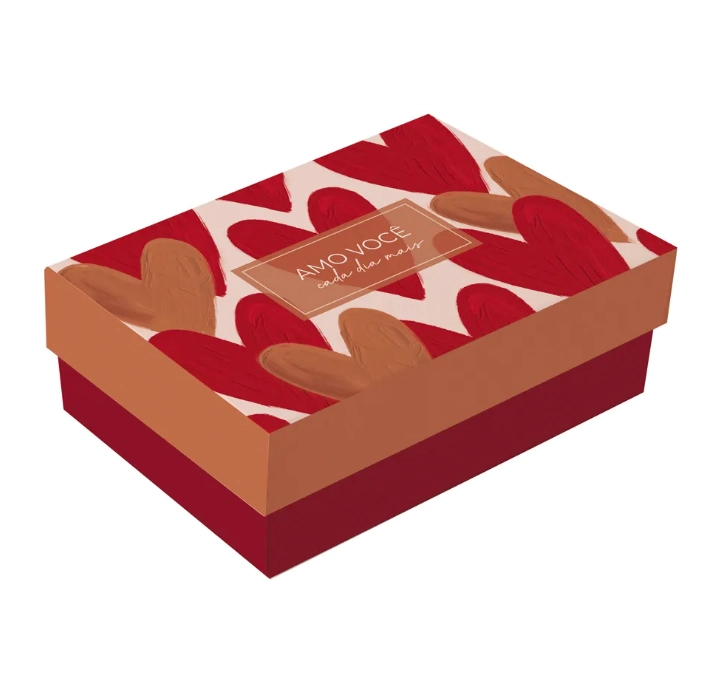 Caixa Retangular C/tampa Petit Season Love M 19,5x14,5x6,5cm Cromus