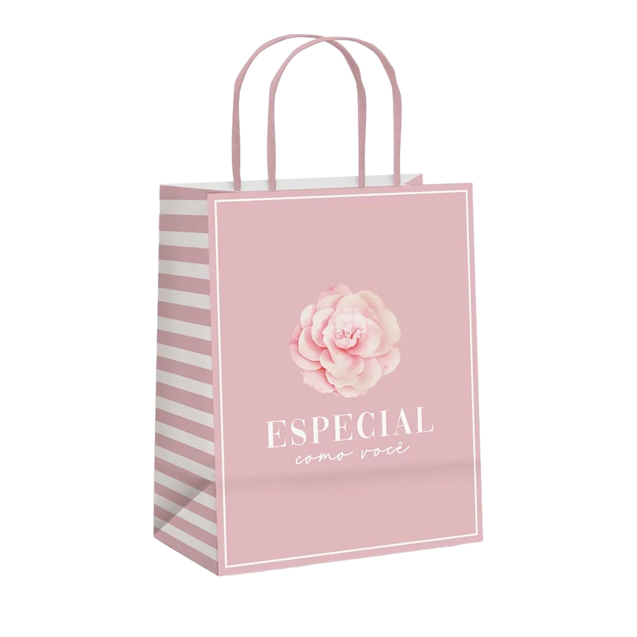Sacola Papel Decor Camelia P 21,5x15x8