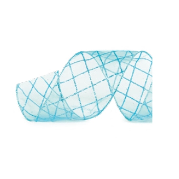 Fitas Natal Organza Quad Az Tq 6,3cm 1317275