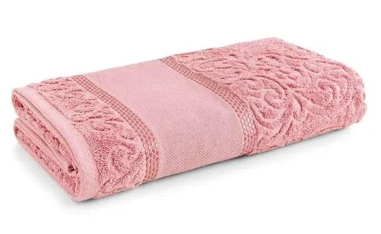 Toalha Banho Melina Karsten P/ Bordar Lady Pink 90x150cm