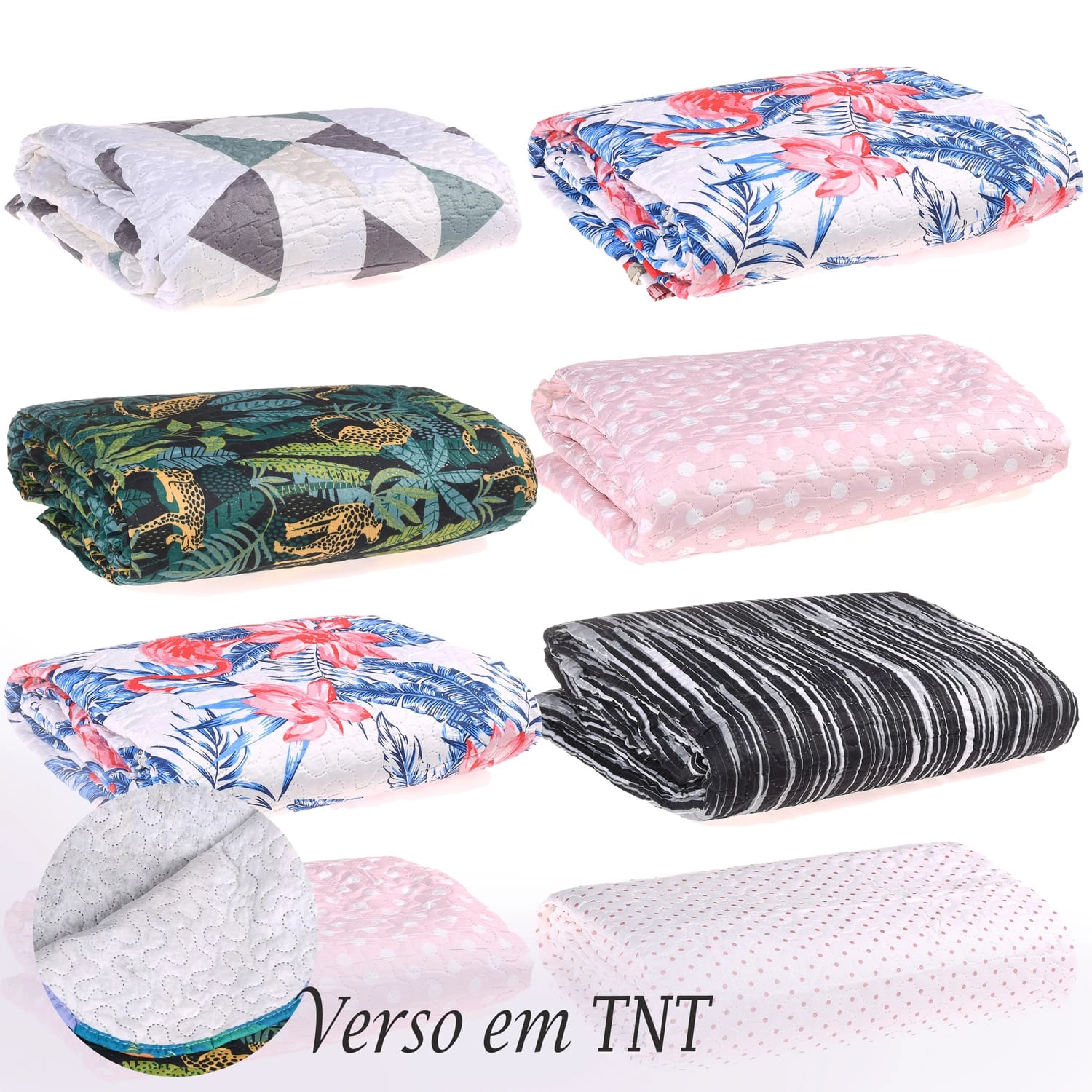 Colcha Basic Casal 1,80m X 2,15m Sortido