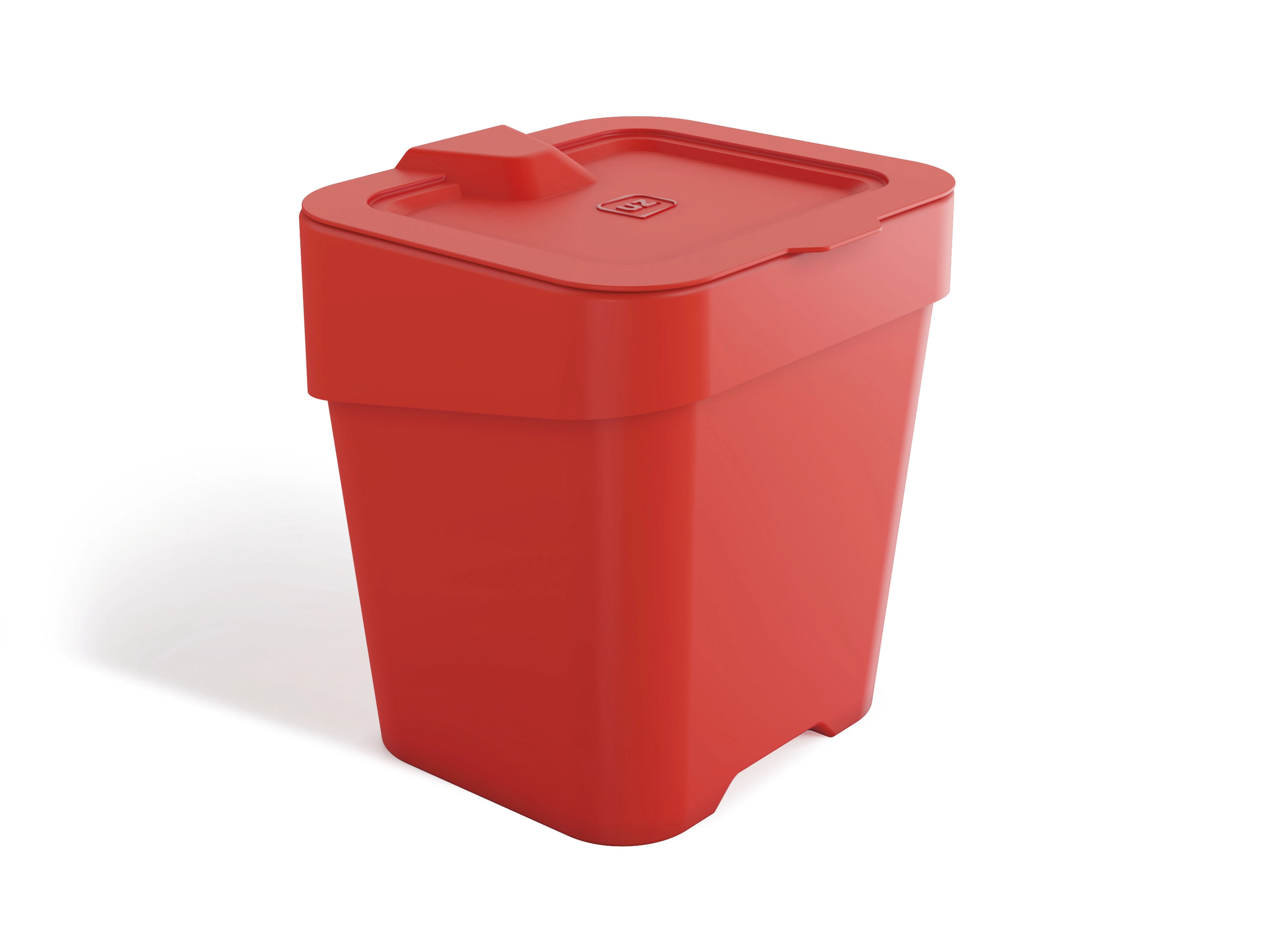 Lixeira De Pia Slim Uz 2,5l Vermelho