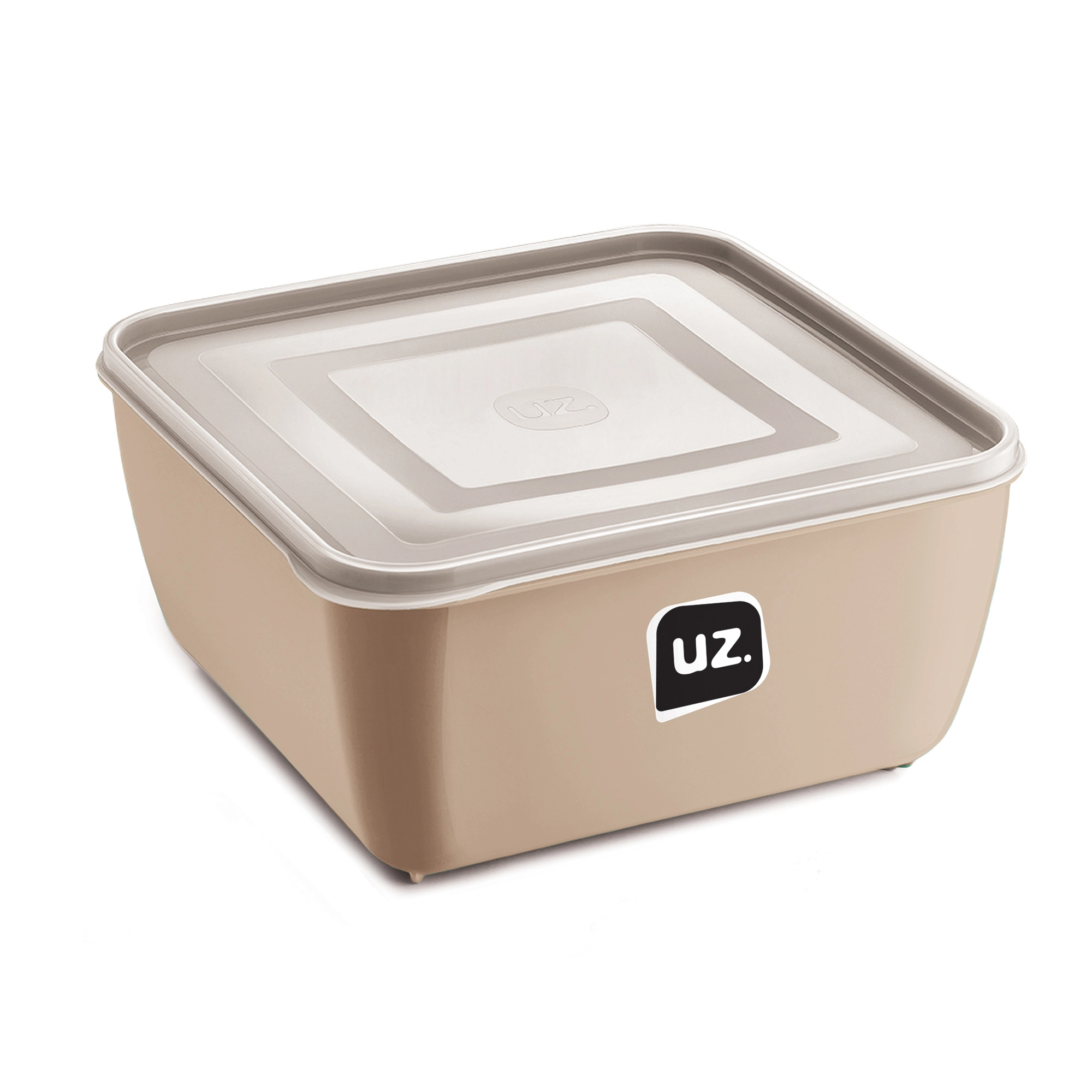 Pote Quadrado 2,5l Premium Capuccino Uz
