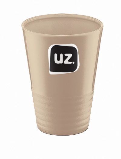 Copos Gomados 0,3l Plus Capuccino Solido De Plastico