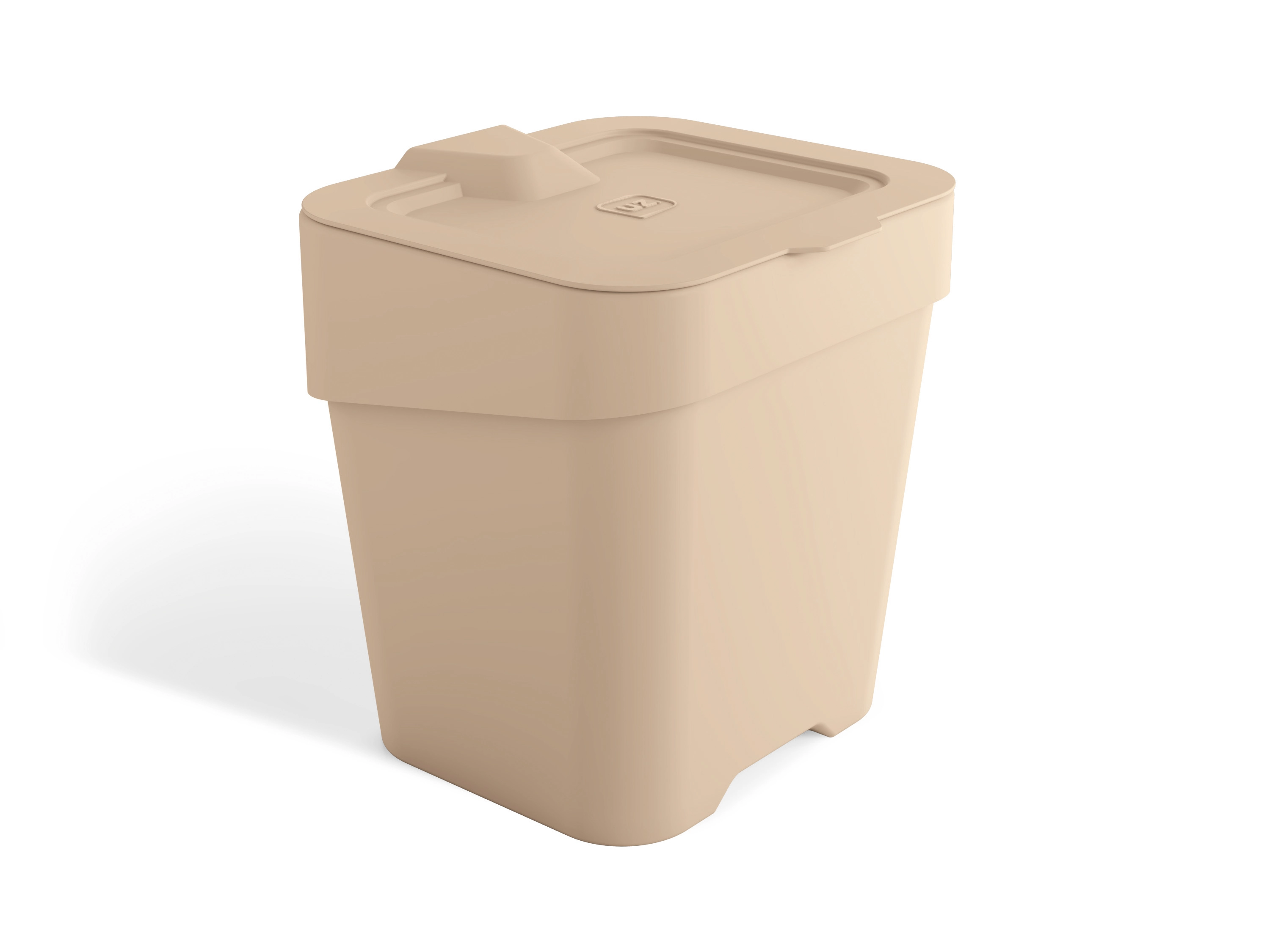 Lixeira De Pia Slim Uz 2,5l Cor Capuccino