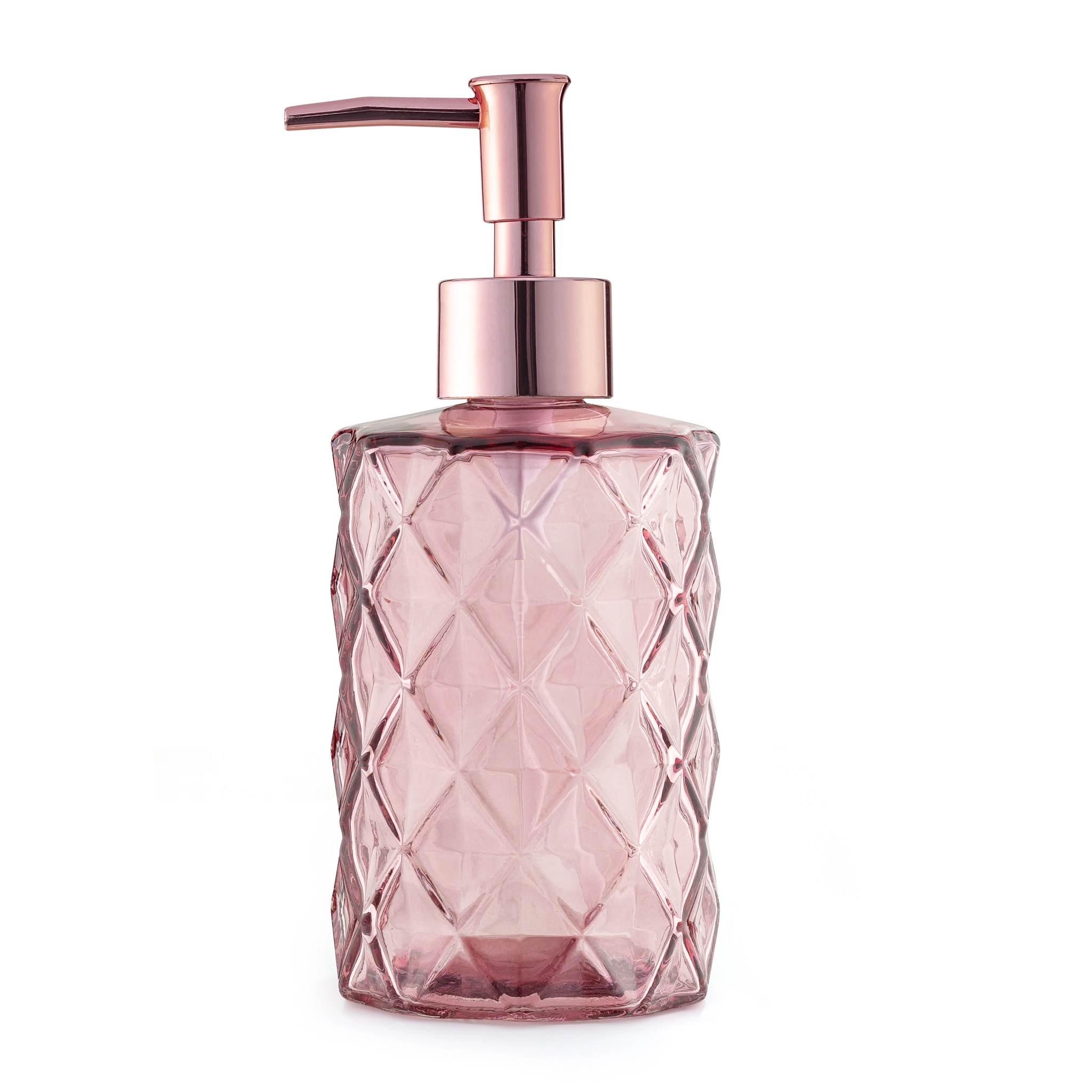 Saboneteira Uz 330ml Vidro Rosa
