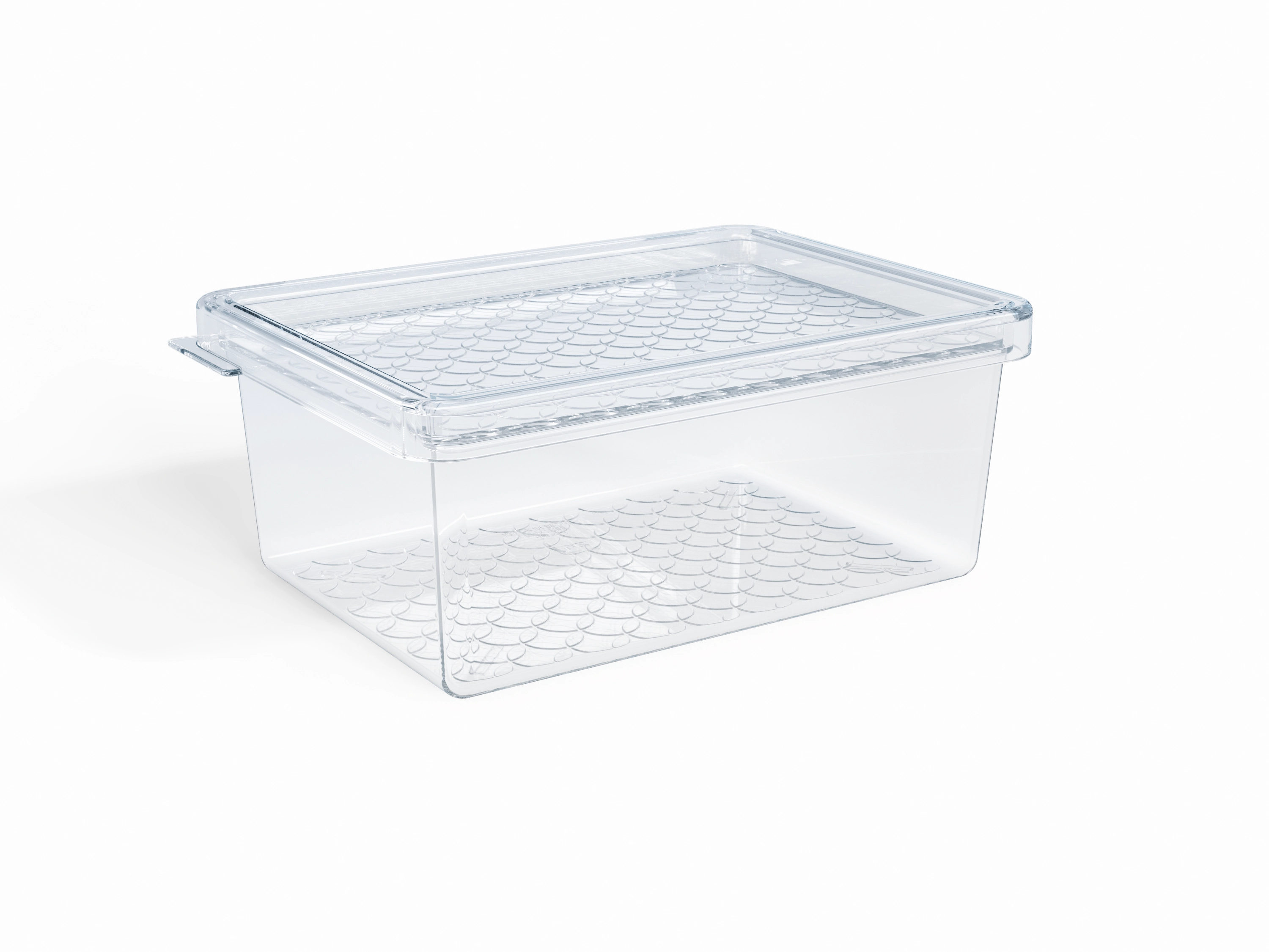 Organizador Multiuso Plast Uz Transp C/tampa 600ml