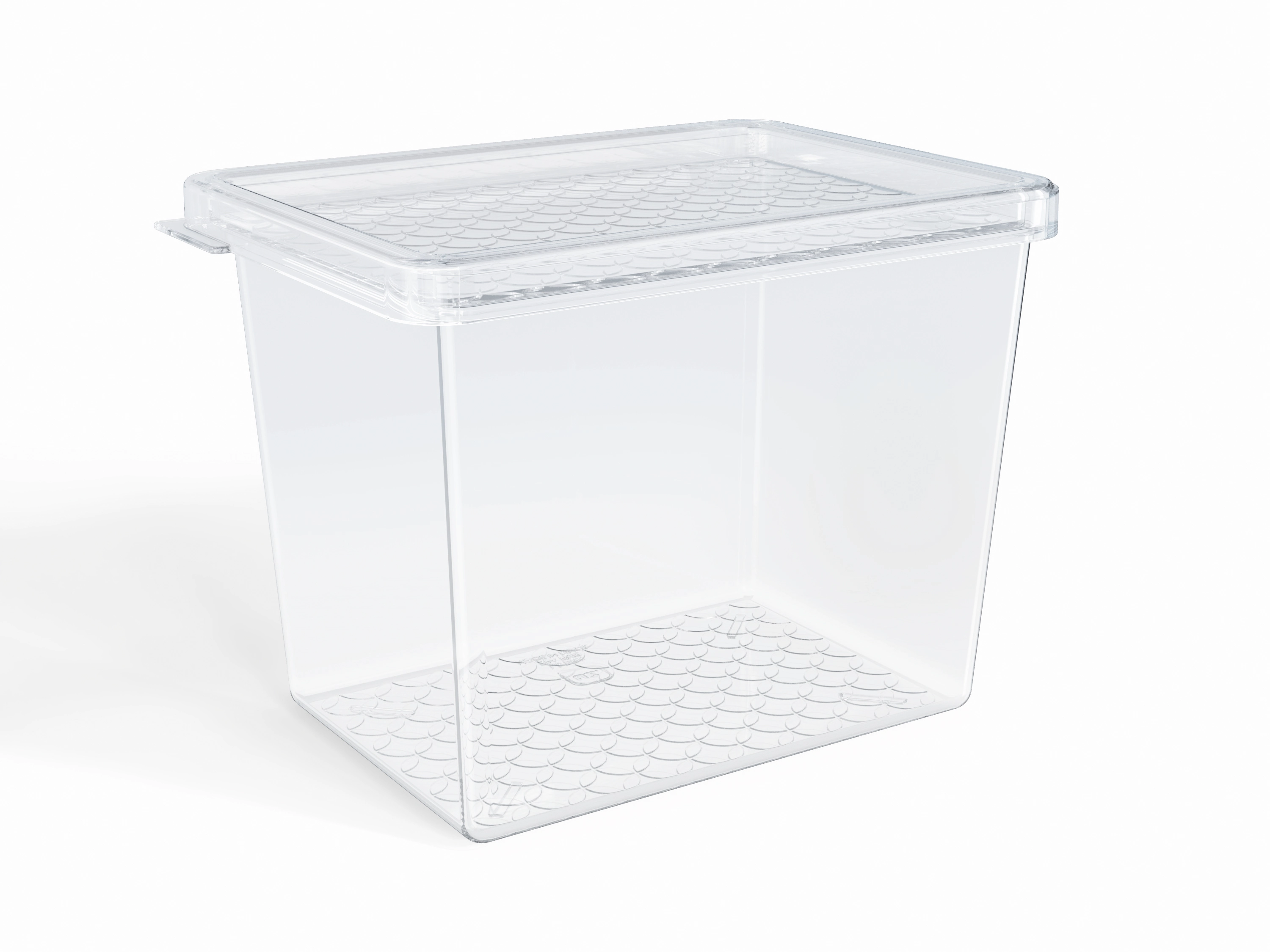 Organizador Multiuso Plast Uz Transp C/tampa 1,3l