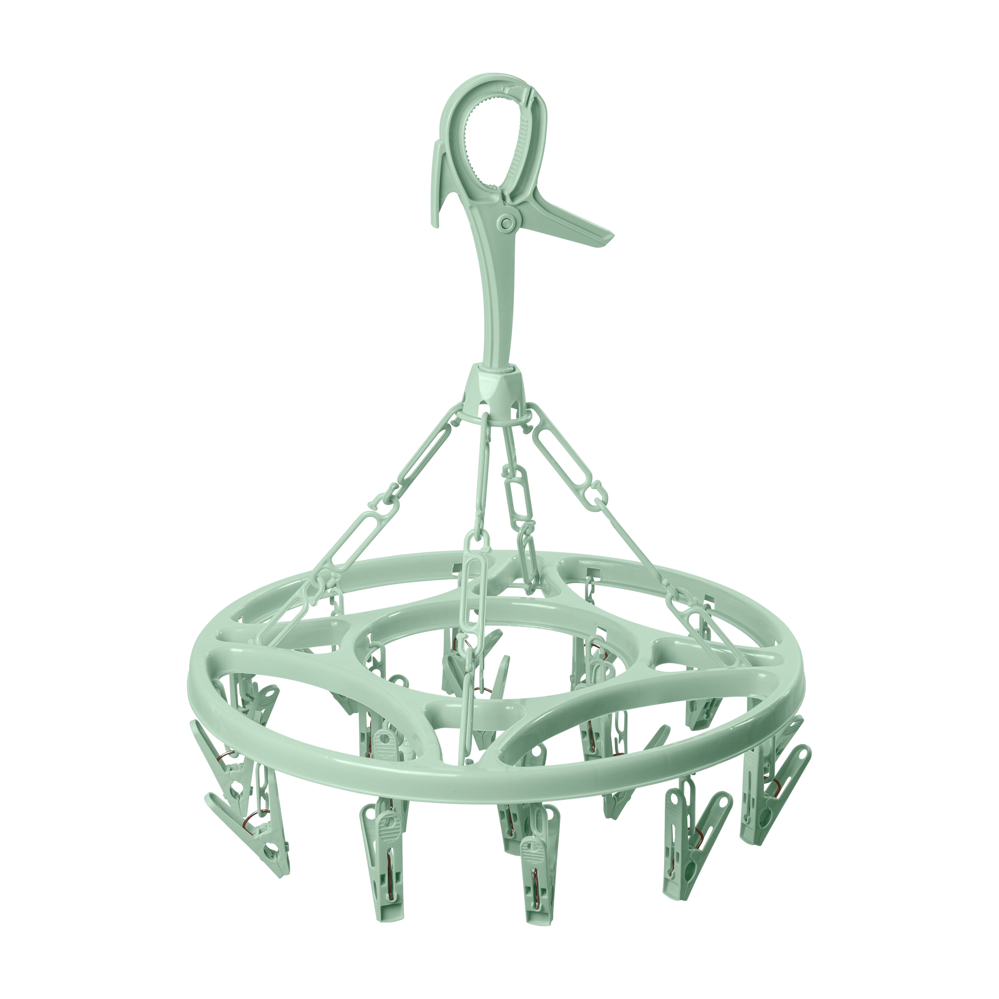 Varal Uz Red 18 Prendedores Verde Menta