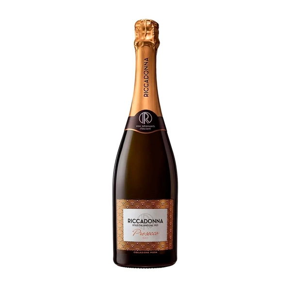 Espumante Italiano Brut Riccadonna Collezione Moda Glera Prosecco Garrafa 750ml