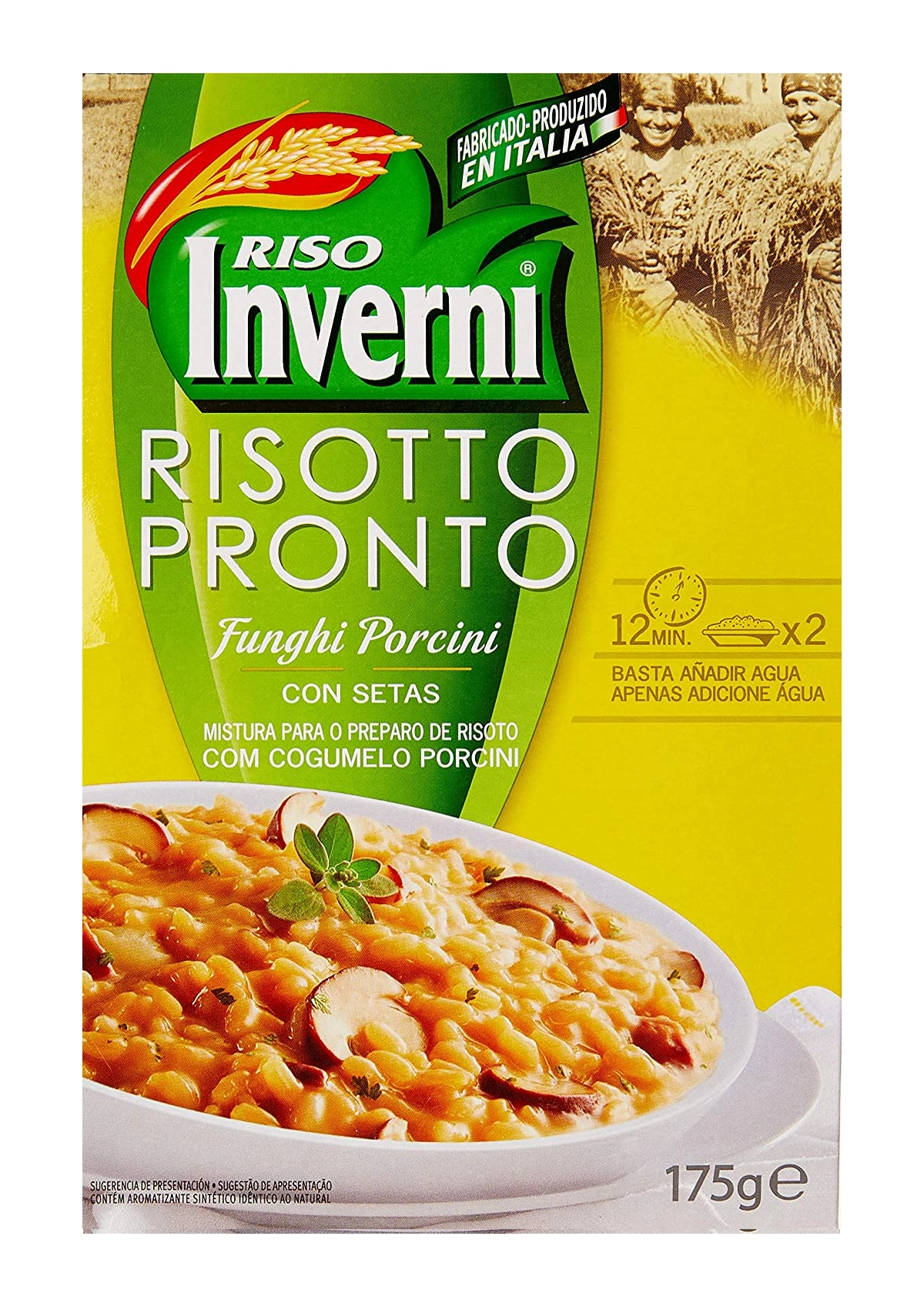 Risoto Funghi Riso Inverni Caixa 175g