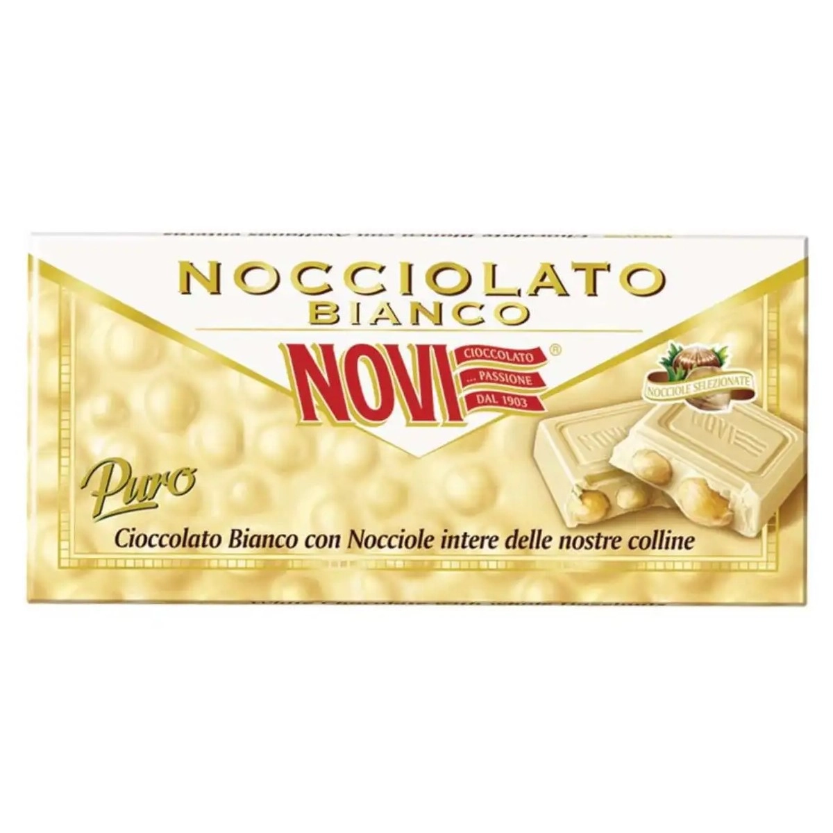 Bar Chocolate Nocciolato Bianco Novi 130g