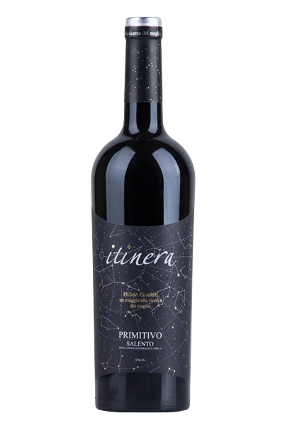 Vinho Tinto Italiano Itinera Salento Classe 2017 Primitivo Meio Seco 750ml