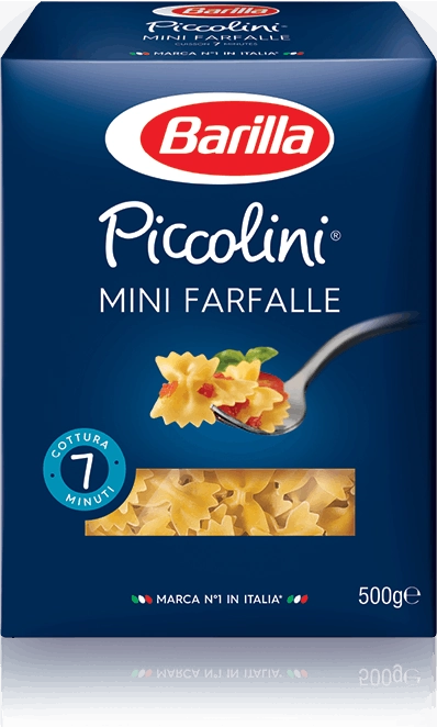 Macarrão De Sêmola De Trigo Duro Mini Farfalle Barilla Piccolini Caixa 500g