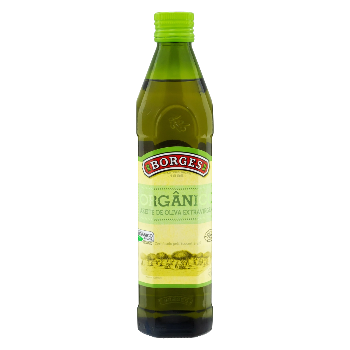 Azeite De Oliva Extra Virgem Orgânico Tunisiano Borges Eco Natura Vidro 500ml