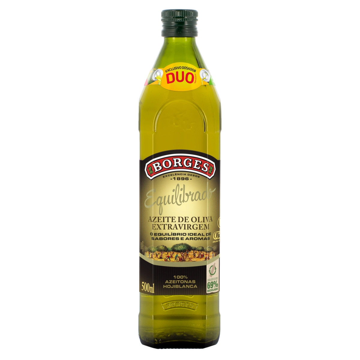 Azeite De Oliva Extra Virgem Equilibrado Espanhol Borges Vidro 500ml