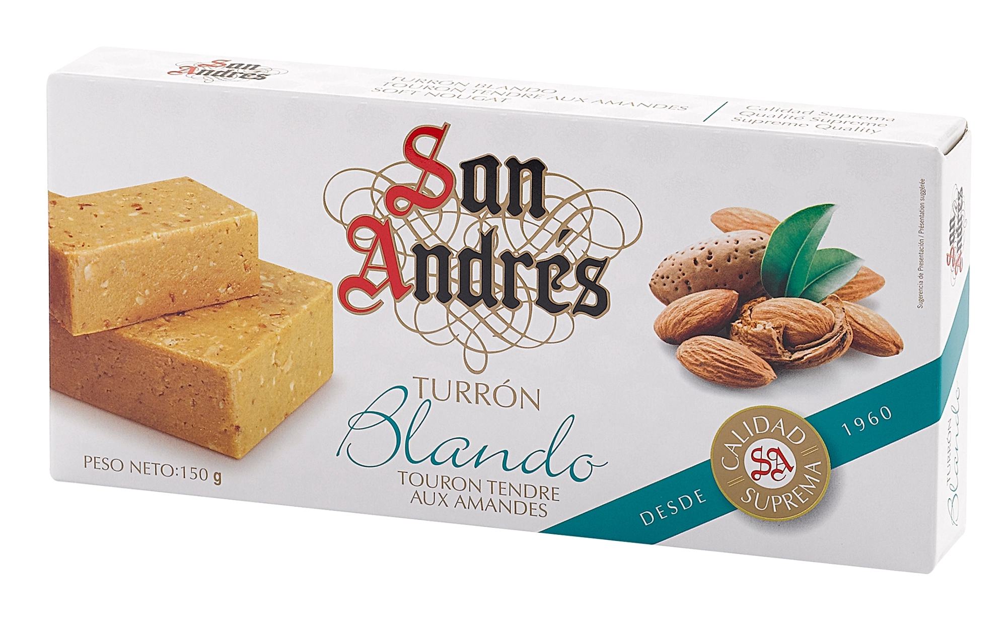 Torrone San Andres Macio Amendoas 150gr