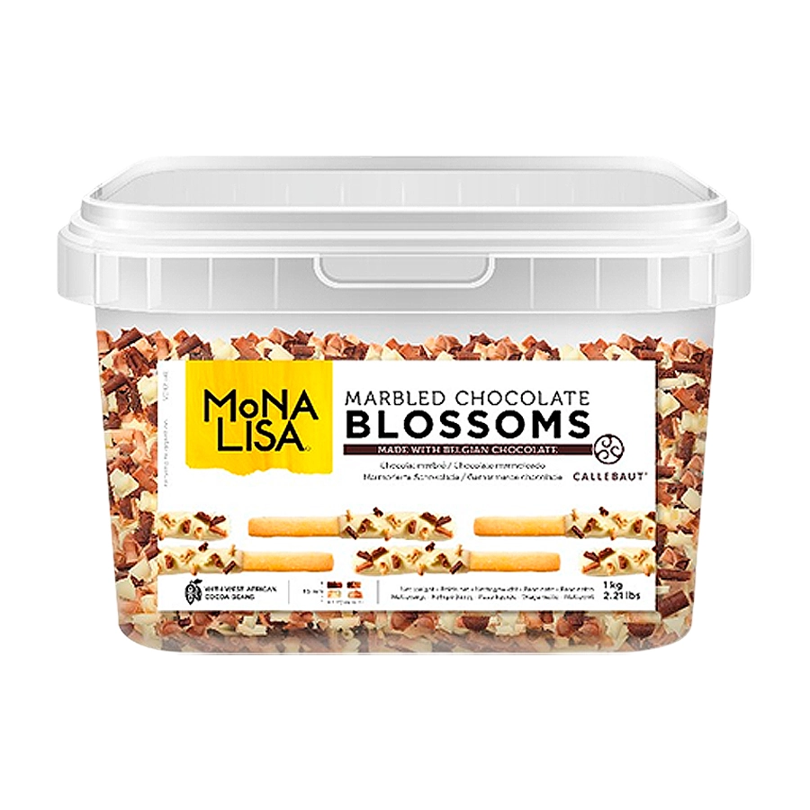 Pepitas Callebaut Blossoms Chocolate Amargo E Branco Monalisa 1kg