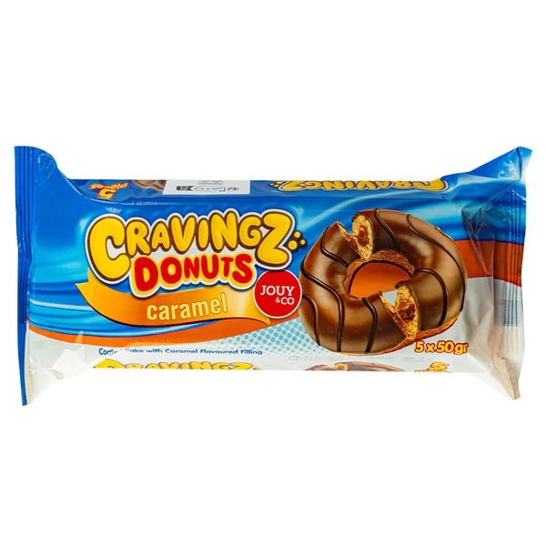 Donuts Jouy Gravingz 200g Caramelo Coberto Com Chocolate