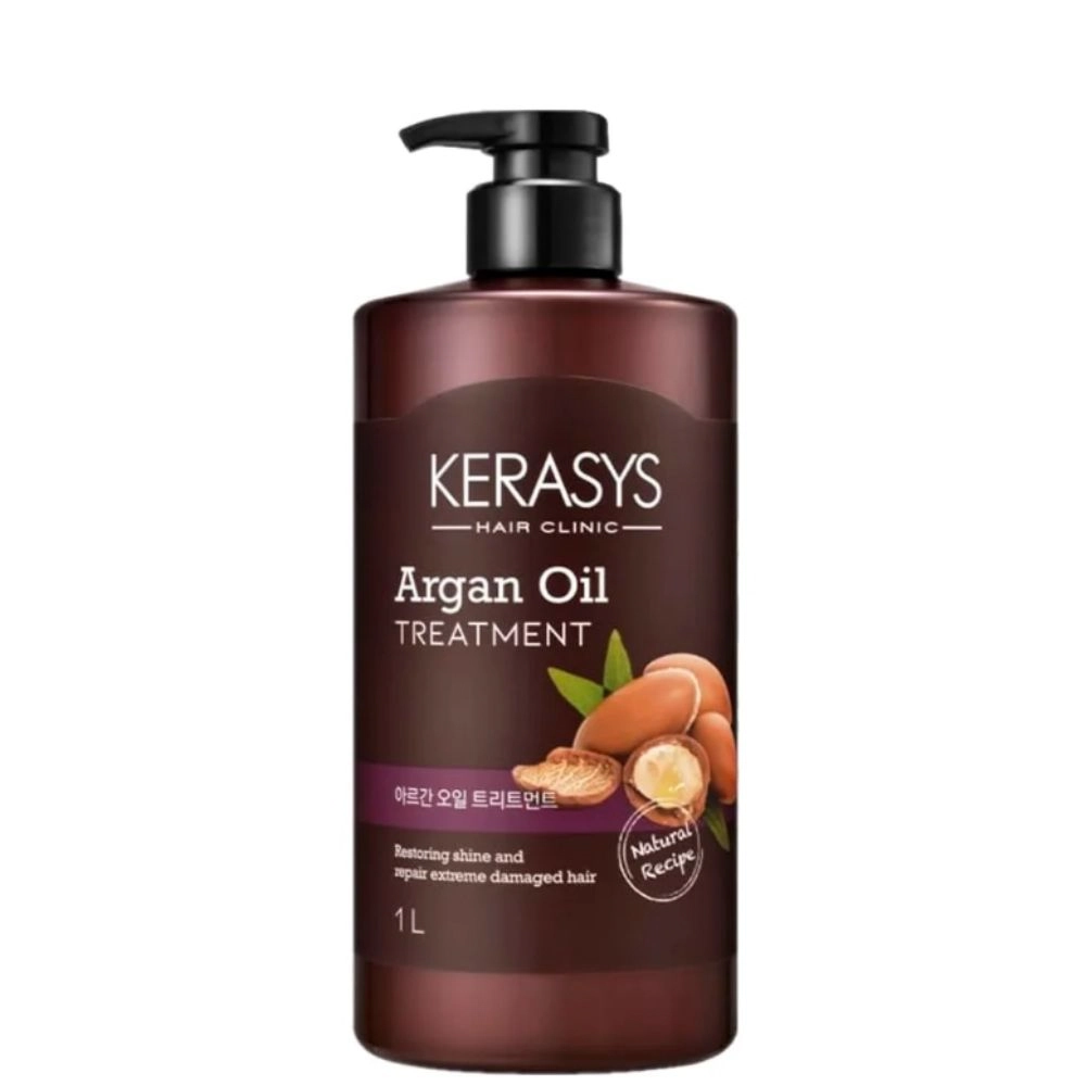Kerasys Argan Oil Treatment Mascara De Nutricao Profissional 1000ml Enriquecida Com Oleo De Argan