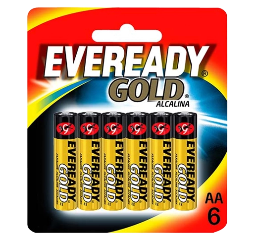 Pilha Eveready Alc Gold Aa6 Lv6 P4