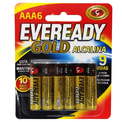 Pilha Eveready Gold Alcalina P