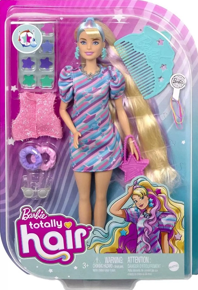 Barbie Boneca Tot.hair Vestido Hcm88