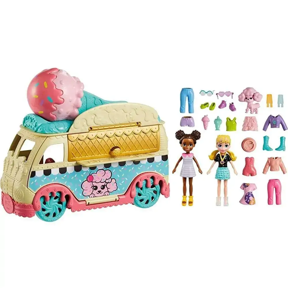 Polly Pocket Caminhão de Sorvetes - Mattel