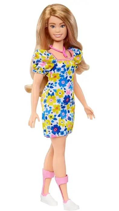 Barbie Fashionistas Doll 208, Doll With Down Syndrome Wearing Floral Dress, Created In Partnership W