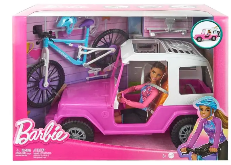 Barbie Boneca Com Bicicleta D