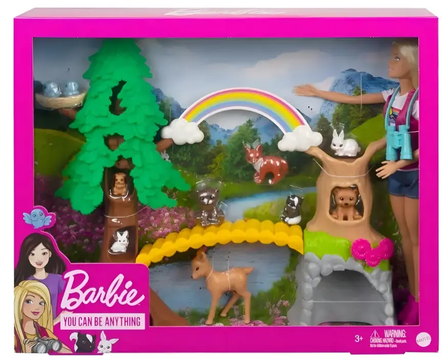 Boneca Barbie Fashion Beauty Conjunto Loja De Chá Cuidados Pessoais Mattel