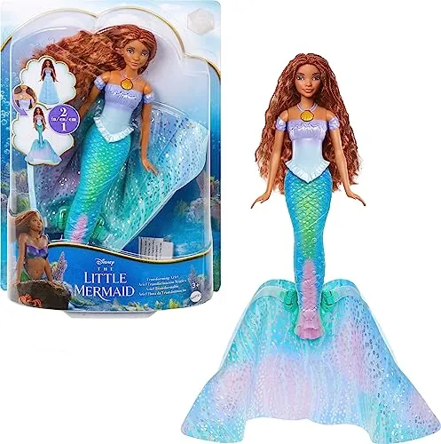 Disney The Little Mermaid Transforming Ariel Fashion Doll, Switch From Human To Mermaid, Toys Inspir