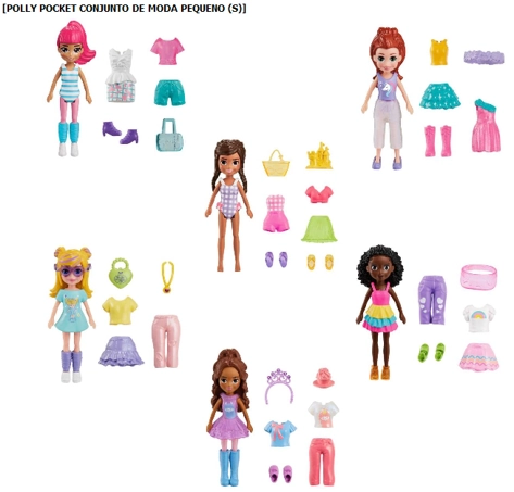 Hnf50 Polly Pocket Pacote De Modas Pequeno