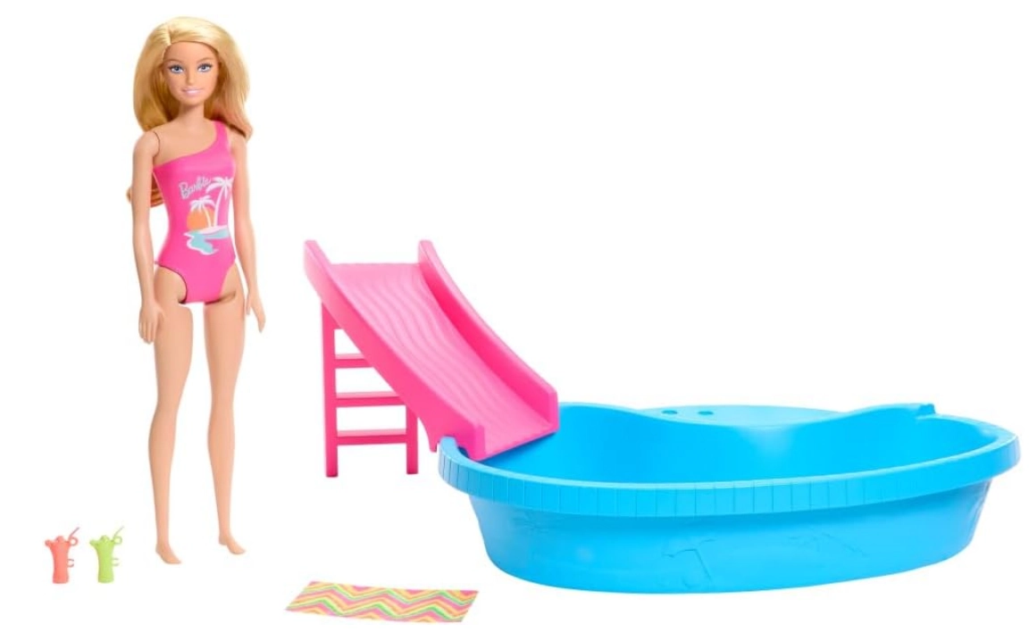 Barbie Piscina Glam Com Bonec