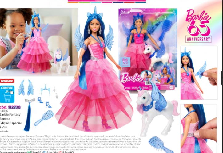 Barbie Fantasy Safira Ref.112738 Mattel