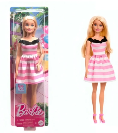 Barbie Fantasy Vestido Listrado Ref. Mattel