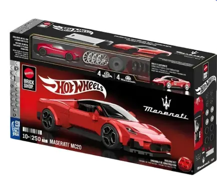 Mega Hot Wheels Maserati Mc20 1:32 250pcs Unidade Jfr90 Mattel