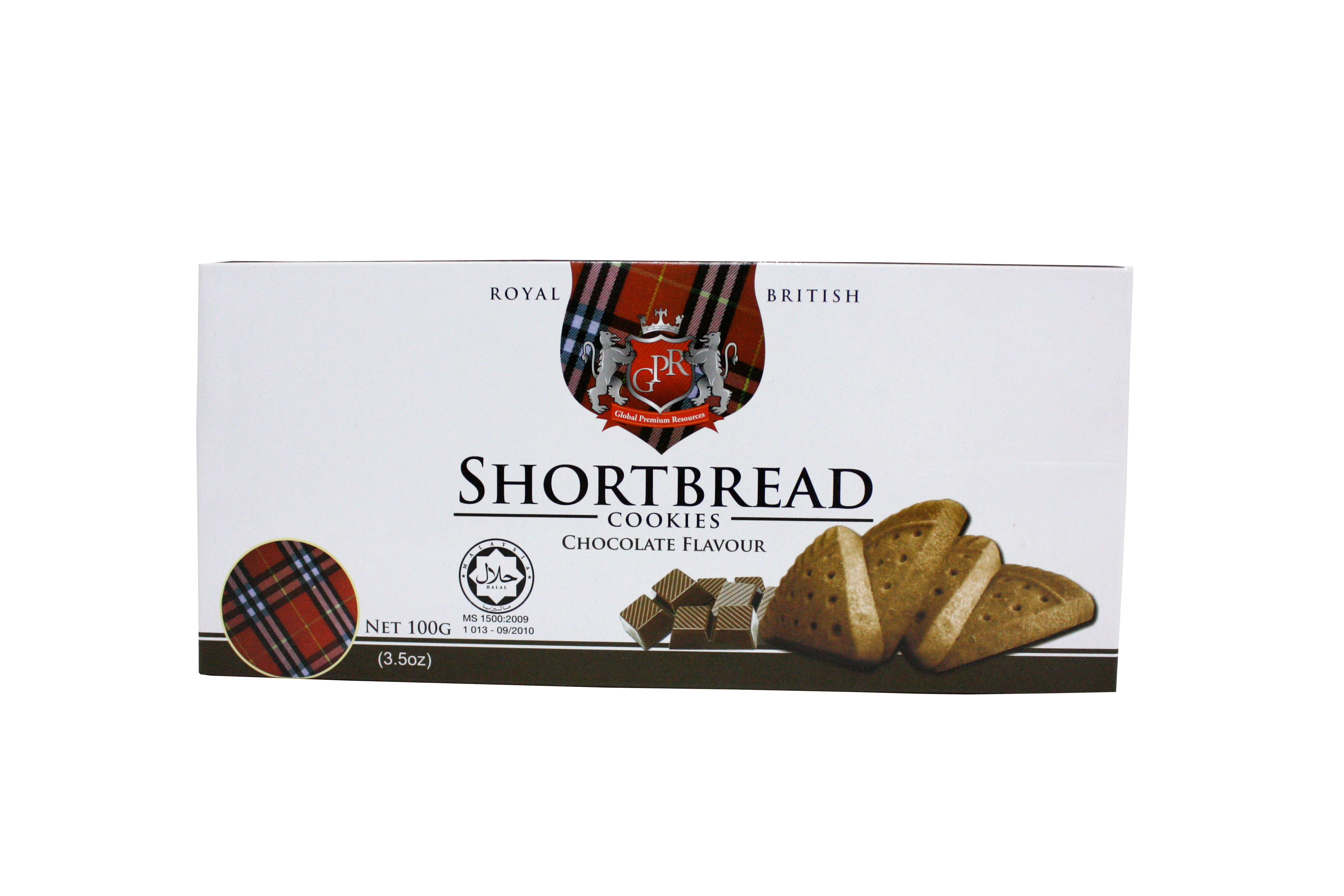 Bisc De Choc Shortbread British Royal 100g