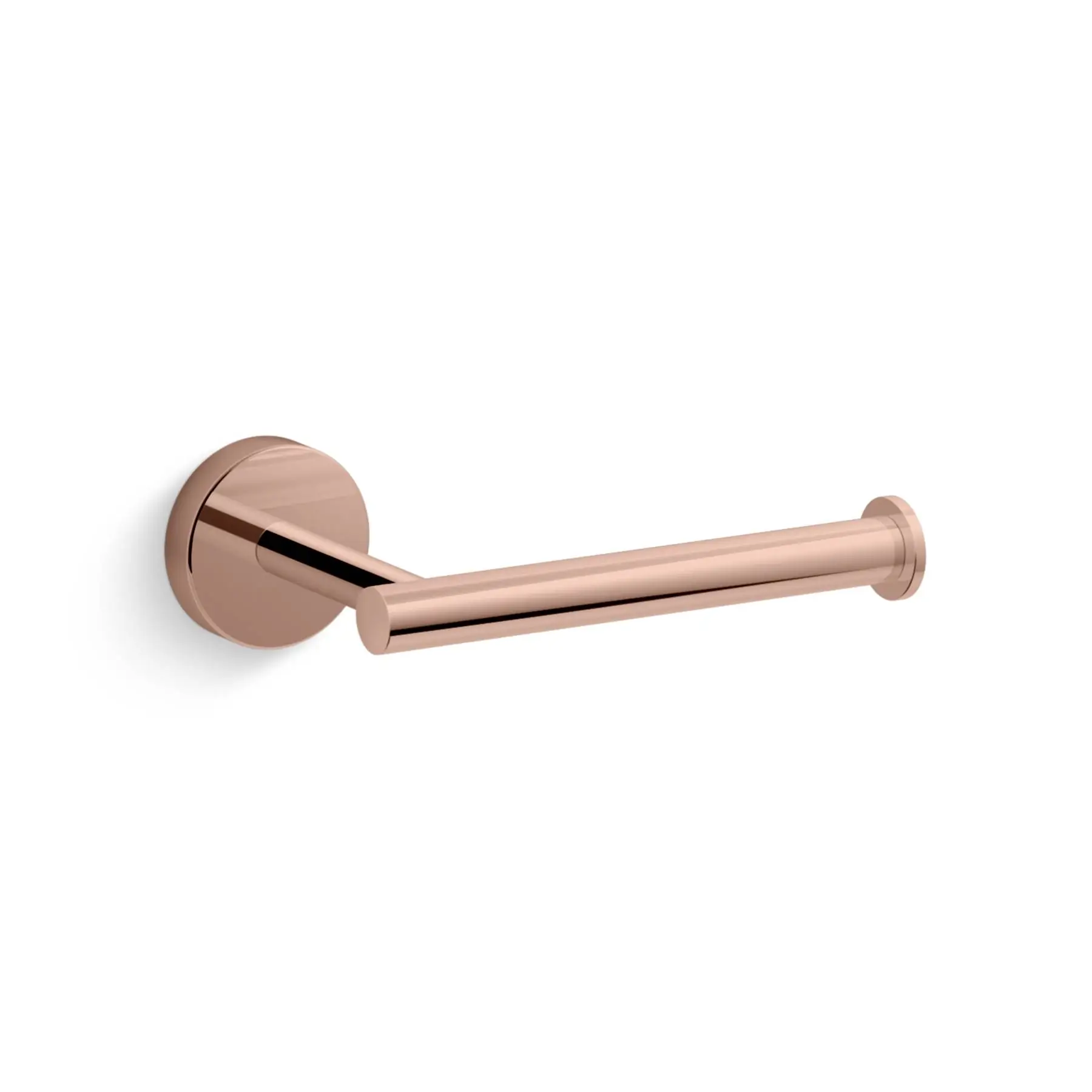 Porta Papel Higiênico Simples Metal Elate Rose Gold Kohler