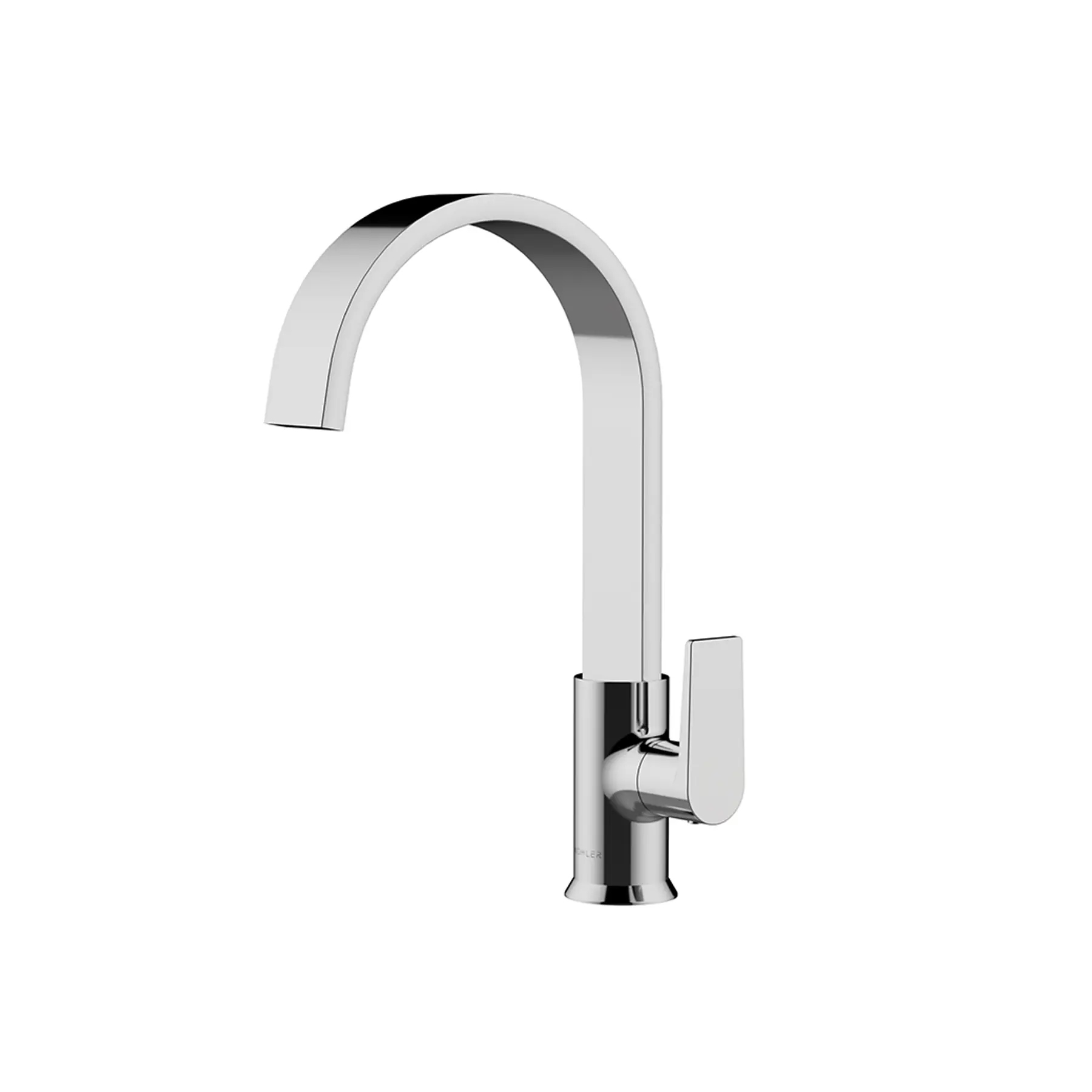 Torneira de Pia para Banheiro com Bica Alta Cromado Leaf Curv Kohler
