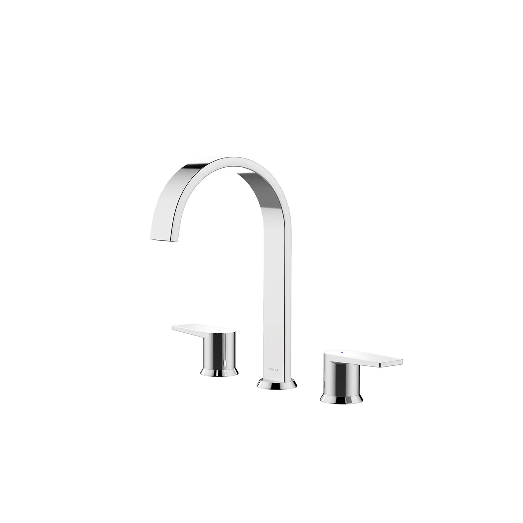 Torneira Monocomando de Pia para Banheiro com Bica Alta Cromado Leaf Curv Kohler