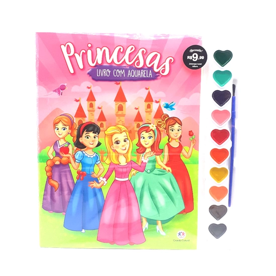 Livro Ciranda Cult Aquarela Princesas