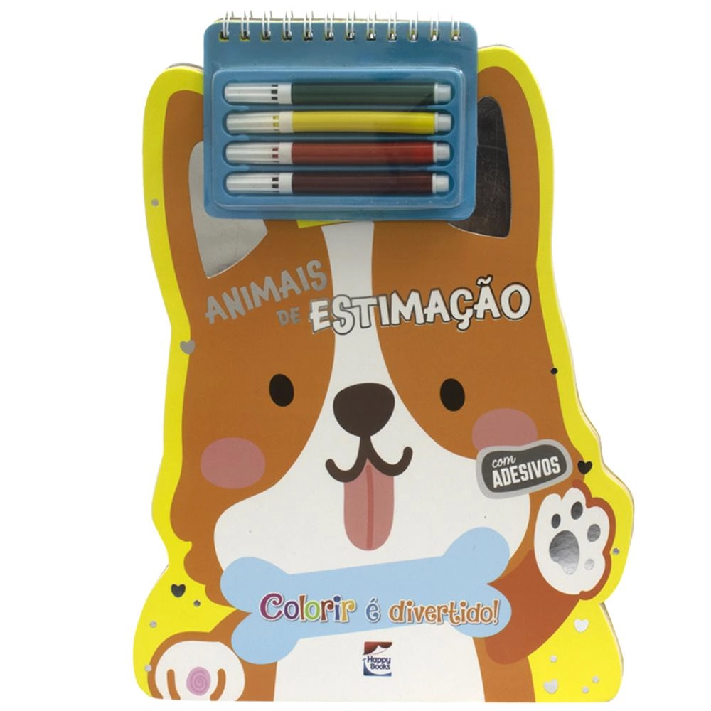 Livro Colorir E Divertido Animais De Estimacao 306835 Happy Books