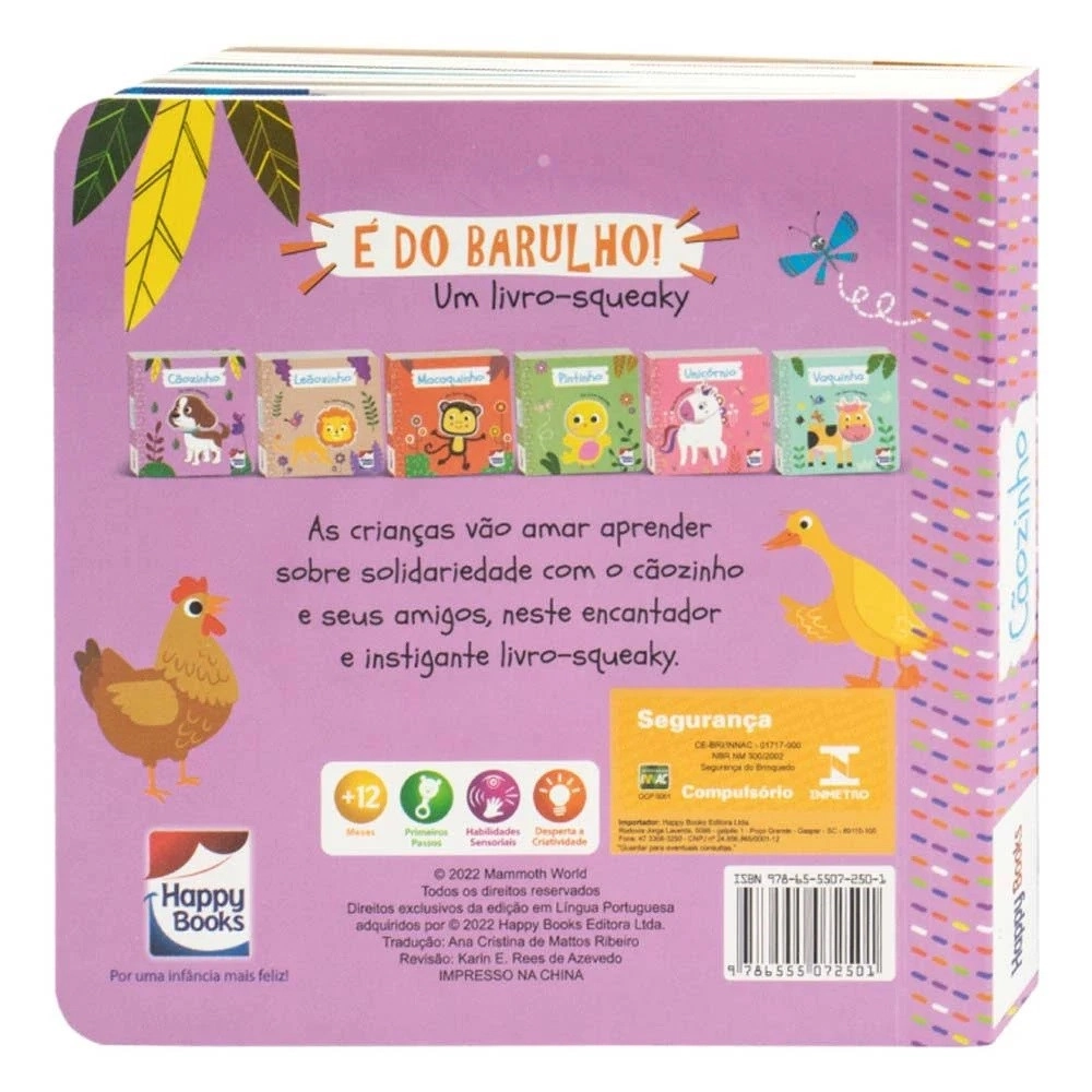 Livro E Do Barulho Um Livro Squeaky Caozinho 309494 Happy Books