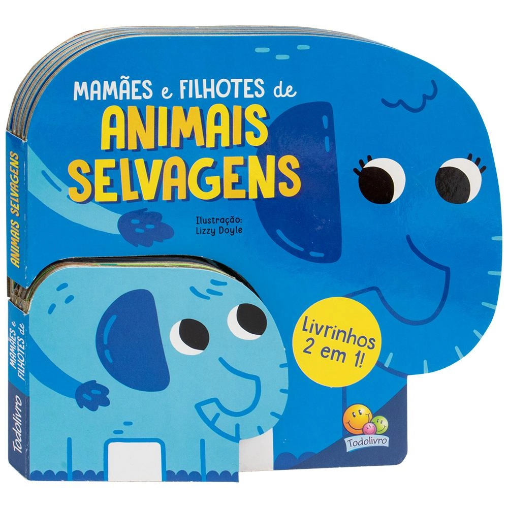 Livrinhos 2 Em 1 Animais Selvagens 1164228 Todolivro