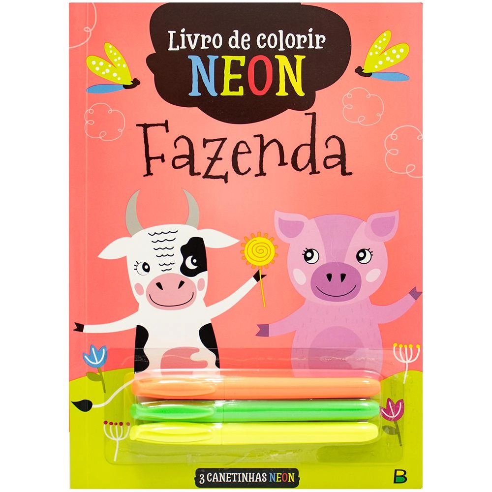 Livro Colorir Neon Fazenda 1171909 Todolivro