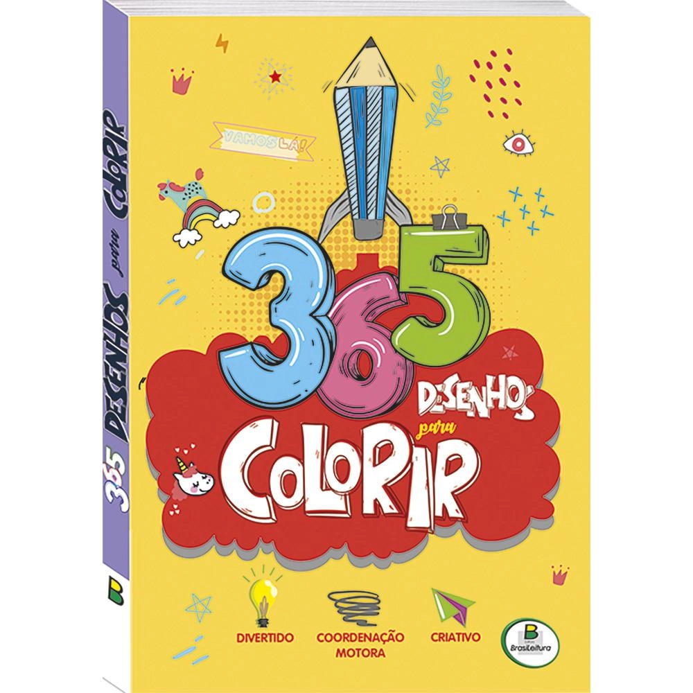 Livro Inf 365 Desenhos Para Colorir Am 1156551 Todo Livro