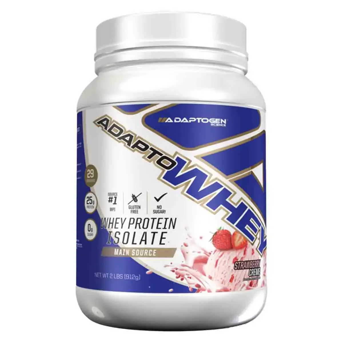 Proteína Adapto Whey 3w Morango 912g