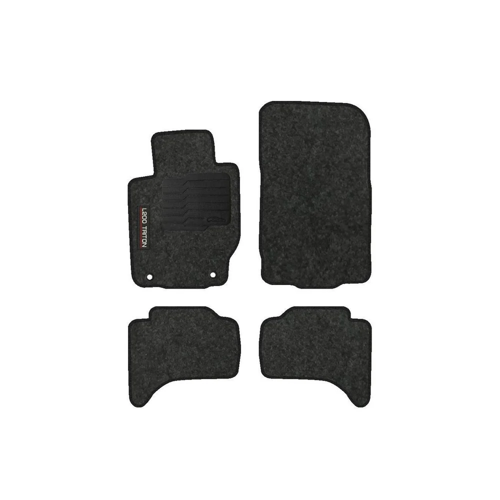 Jogo de Tapete MITSUBISHI L200 Carpete Grafite 3 Peças - TITANIUM OG1211