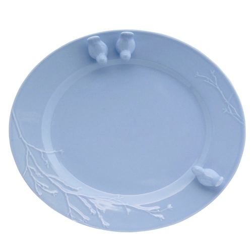 Prato Para Bolo Springtime Cerâmica Portuguesa Azul ø 30cm